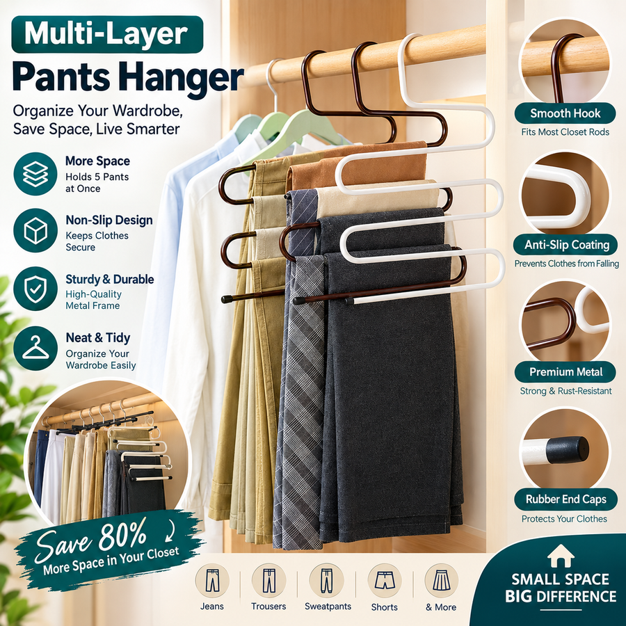 Multi-Layer Pants Hanger